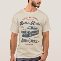 Retro Rides Auto Garage – Arte de Carros Musculoso