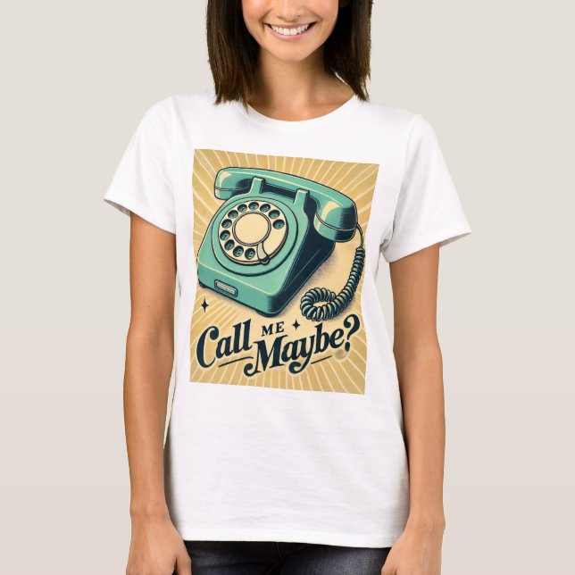 Camiseta Retro Ringback - Ligue-Me Talvez? (Frente)