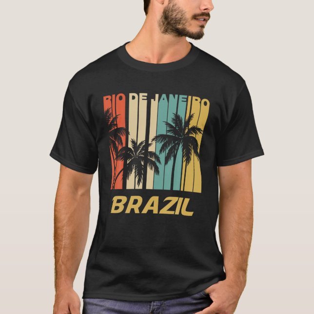 Camiseta Retrô Rio de Janeiro Brasil Palmeiras Vacinação T (Frente)