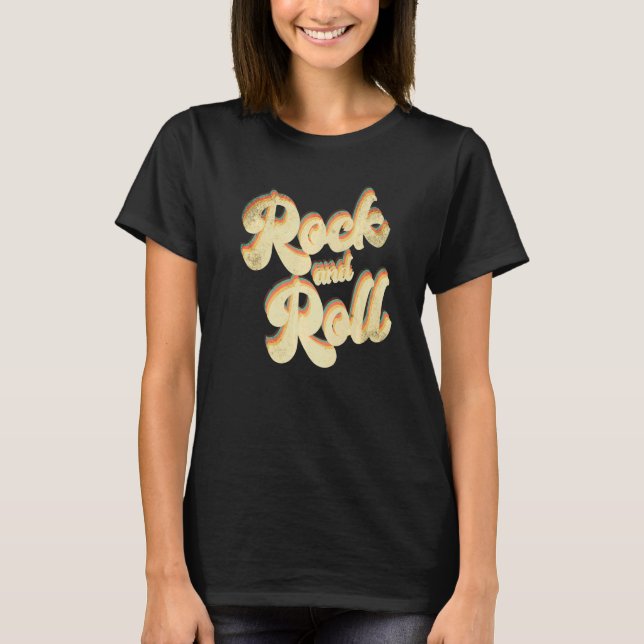 Camiseta Retro Rock and Roll   (Frente)