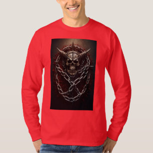 Camiseta Retro Rock Roupa: Vintage Skull