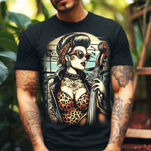 Camiseta Retro Rockabilly Girl