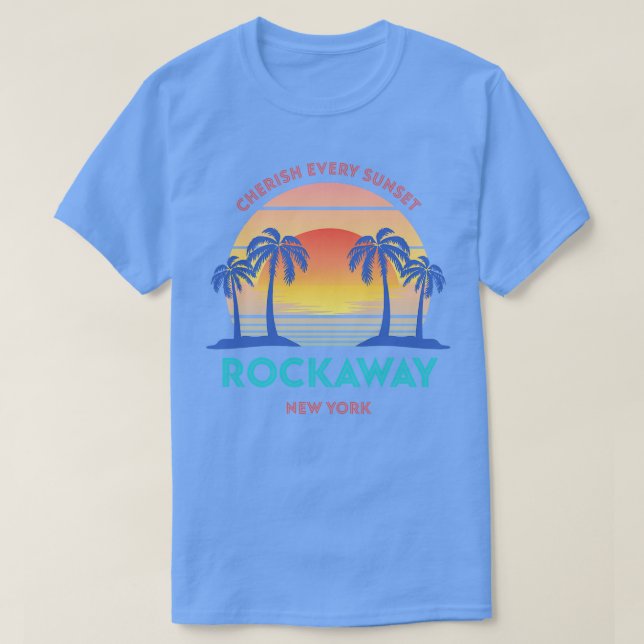 Camiseta Retro Rockaway Beach Cherly todo Sunset (Frente do Design)