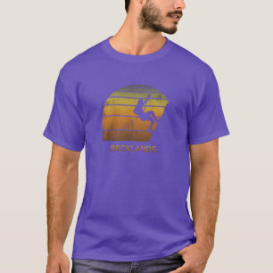 Camiseta Retro Rocklands África do Sul Fã de Escalada em Ro