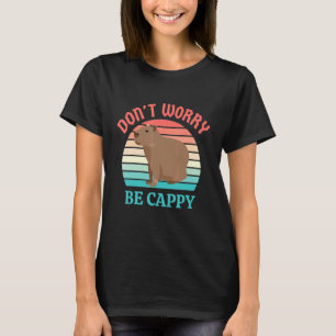 Camiseta Retro Rodent Capybara Não Se Preocupe Com Captura