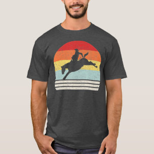 Camiseta Retro Rodeo Bucking Bronc Andando Cavalo Bronco