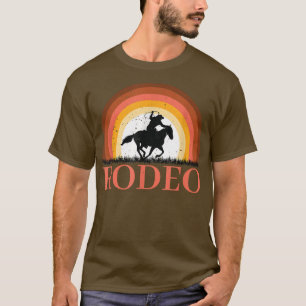 Camiseta Retro Rodeo Western Bull Riding Country Cowboy Gra