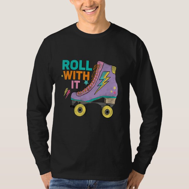 Camiseta Retro Rollerskates 80's Derby Roller Skating for T (Frente)