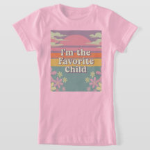 Retro Rosa Sou a Camisa-T das Meninas Favoritas