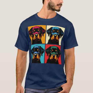 Camiseta Retro Rottweiler - Arte Fofa