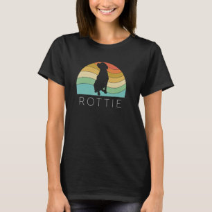 Camiseta Retro Rottweiler Cachorro Rottie Puppy Pai Mãe Vin