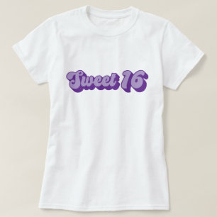 Camiseta Retro Roxo Doce 16