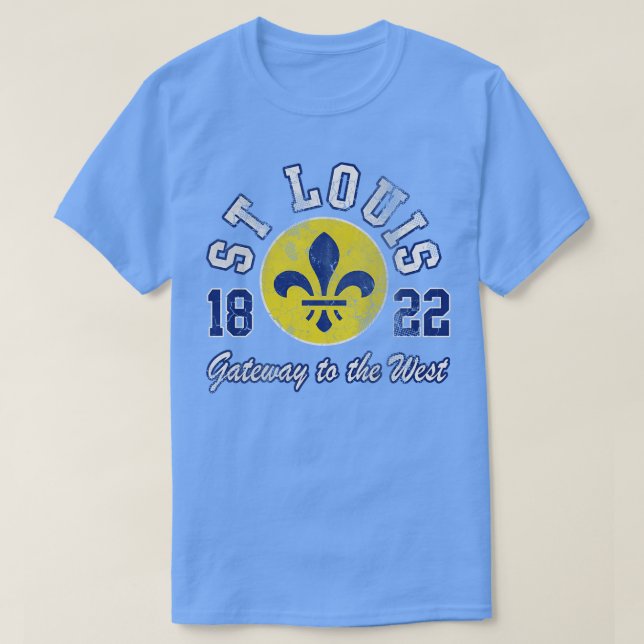 Camiseta Retro Rua Louis Gateway To The West Missouri 1822 (Frente do Design)