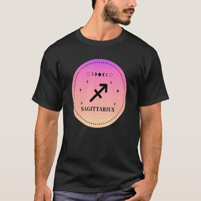 Camiseta Retro Sagitário Aniversário Sagitário - Sinal Zodí (Frente)
