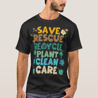 Camiseta Retro Salve Abelhas Salvando Animais Reciclar Dive