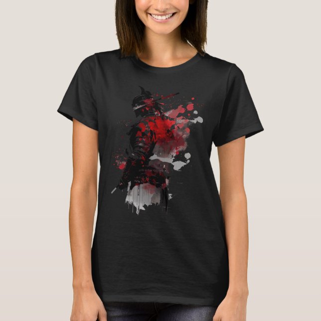 Camiseta Retro Samurai Warrior Sword Japonês Ninja 2 (Frente)