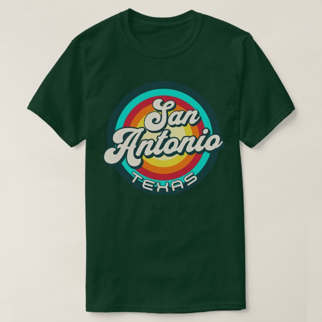 Camiseta Retro San Antonio Texas 6 (Frente do Design)