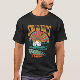Camiseta Retro San Antonio Texas City Skyline Vintage