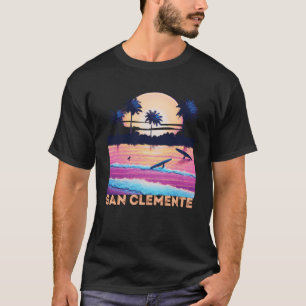 Camiseta Retro San Clemente Califórnia Lembrança Surf