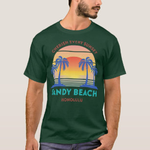 Camiseta Retro Sandy Beach Cherish a cada Sunset