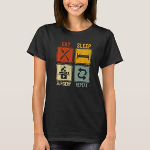 Camiseta Retro Sarcástico Para Cirurgia Do Sono De Cirurgia