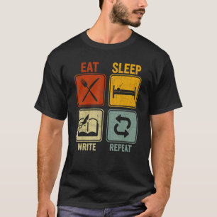 Camiseta Retro Sarcástico para Repetição de Gravação de Rep