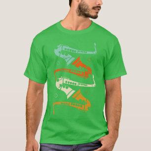 Camiseta Retro-saxofone