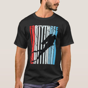 Camiseta Retro Scuba Merging 43º Aniversário do Mergulhad