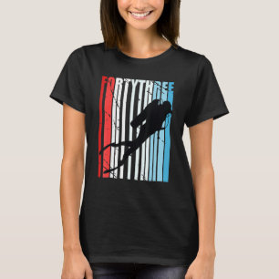 Camiseta Retro Scuba Merging 43º Aniversário do Mergulhador