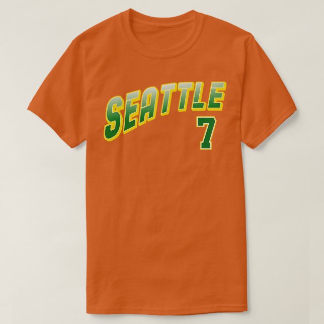Camiseta Retro Seattle Número 3 (Frente do Design)