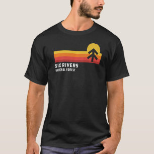 Camiseta Retro Seis Rios National Forest Crescente City Cal