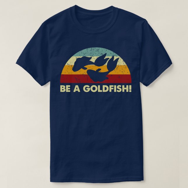Camiseta Retro Ser Um Remix De Peixe Goldfish (Frente do Design)