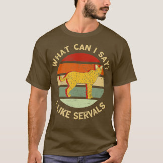 Camiseta Retro Serval O Que Posso Dizer Serval Cat African 