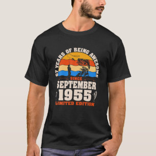 Camiseta Retro Setembro De 1955 67 Anos De Frota De Pesca 6