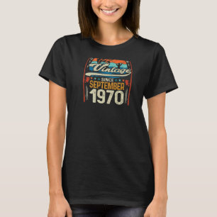 Camiseta Retro Setembro De 1970 52 Anos De Pesca 52ª Bir