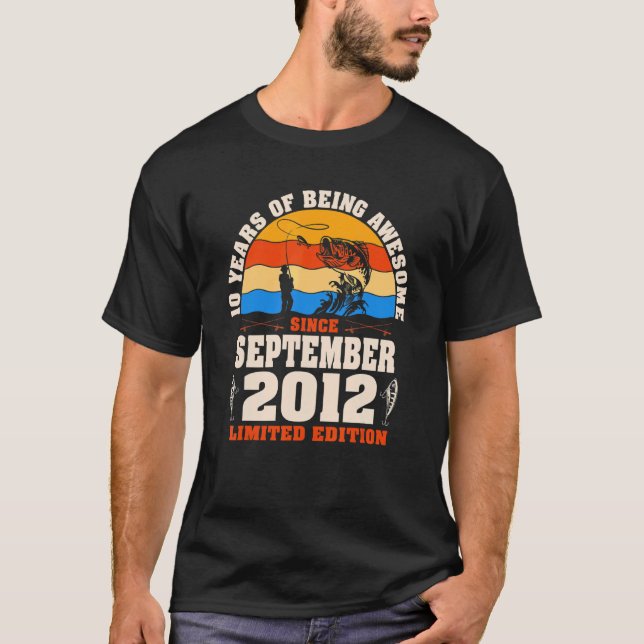 Camiseta Retro Setembro De 2012 Pesca 10 Anos 10 (Frente)