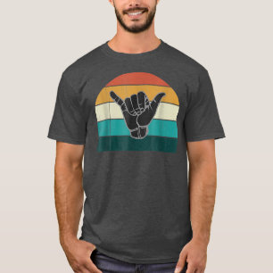 Camiseta Retro Shaka & Surf Sign Cools Vintage Surferes S