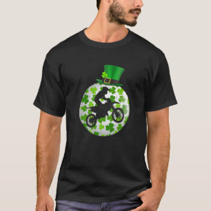 Camiseta Retro Shamrock Irish Sport Motocross Lover Rua.Pat