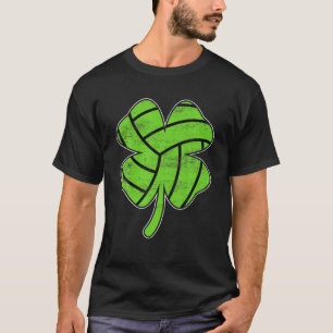 Camiseta Retro Shamrock, Rua desportiva de vôlei. Dia de P