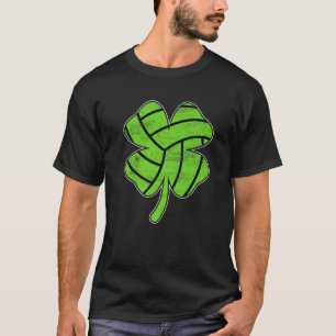 Camiseta Retro Shamrock, Rua desportiva de vôlei. Dia de Pa