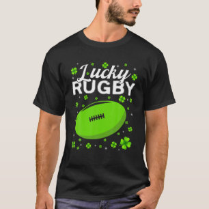 Camiseta Retro Shamrock Rugby Lover Dia de São Patrício des