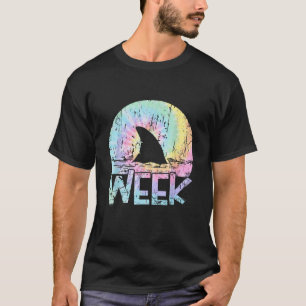 Camiseta Retro Shark Fin Week 2023 Shark Lover Ocean Wildli