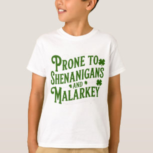 Camiseta Retro Shenanigans & Malarkey Humor Irish funge