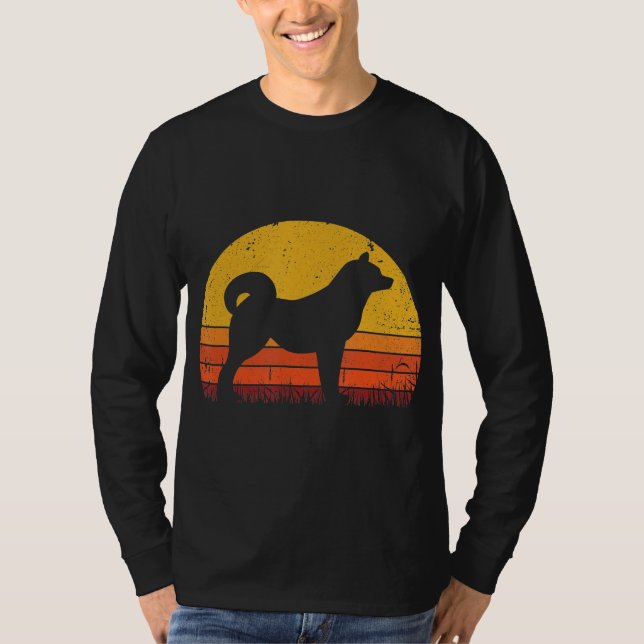 Camiseta Retro Shiba Inu Para O Lover De Cachorro | Present (Frente)