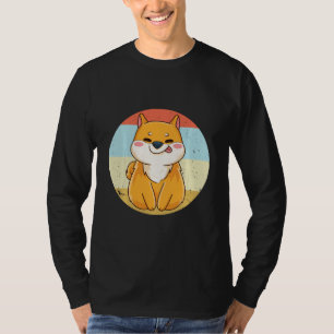 Camiseta Retro Shiba Inu Produto de Pai Shiba Inu Mãe