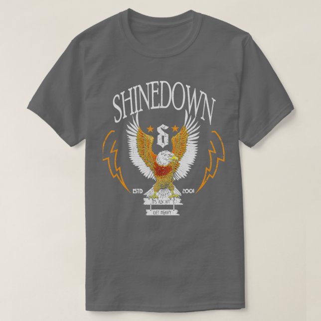 Camiseta Retro Shinedowns Memórias Cosplay Design Arts Rock (Frente do Design)