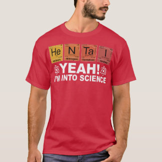 Camiseta Retro Sim, estou na ciência Hentai Mesa periódica