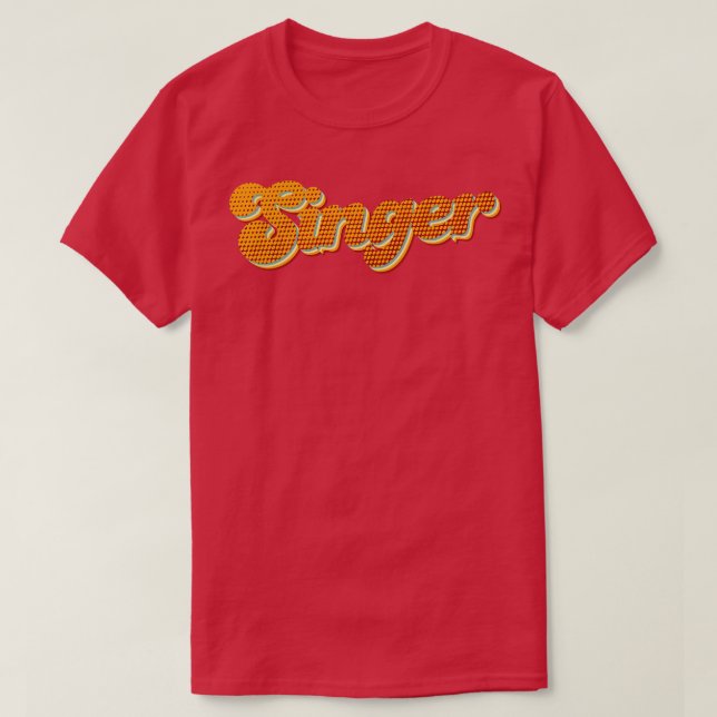 Camiseta Retro Singer (Frente do Design)