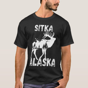 Camiseta Retro Sitka AK Alaska Roupa Souvenir