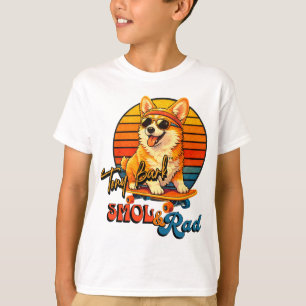 Camiseta Retro Skate Corgi – Tony Bark™ – Smol & Radical